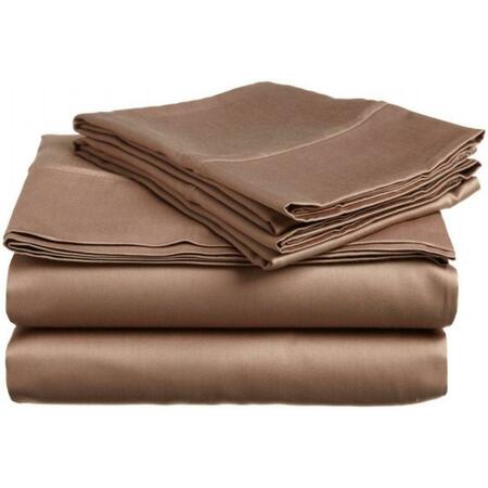 IMPRESSIONS BY LUXOR TREASURES 400 Thread Count Egyptian Cotton California King Sheet Set Solid Taupe 400CKSH SLTP